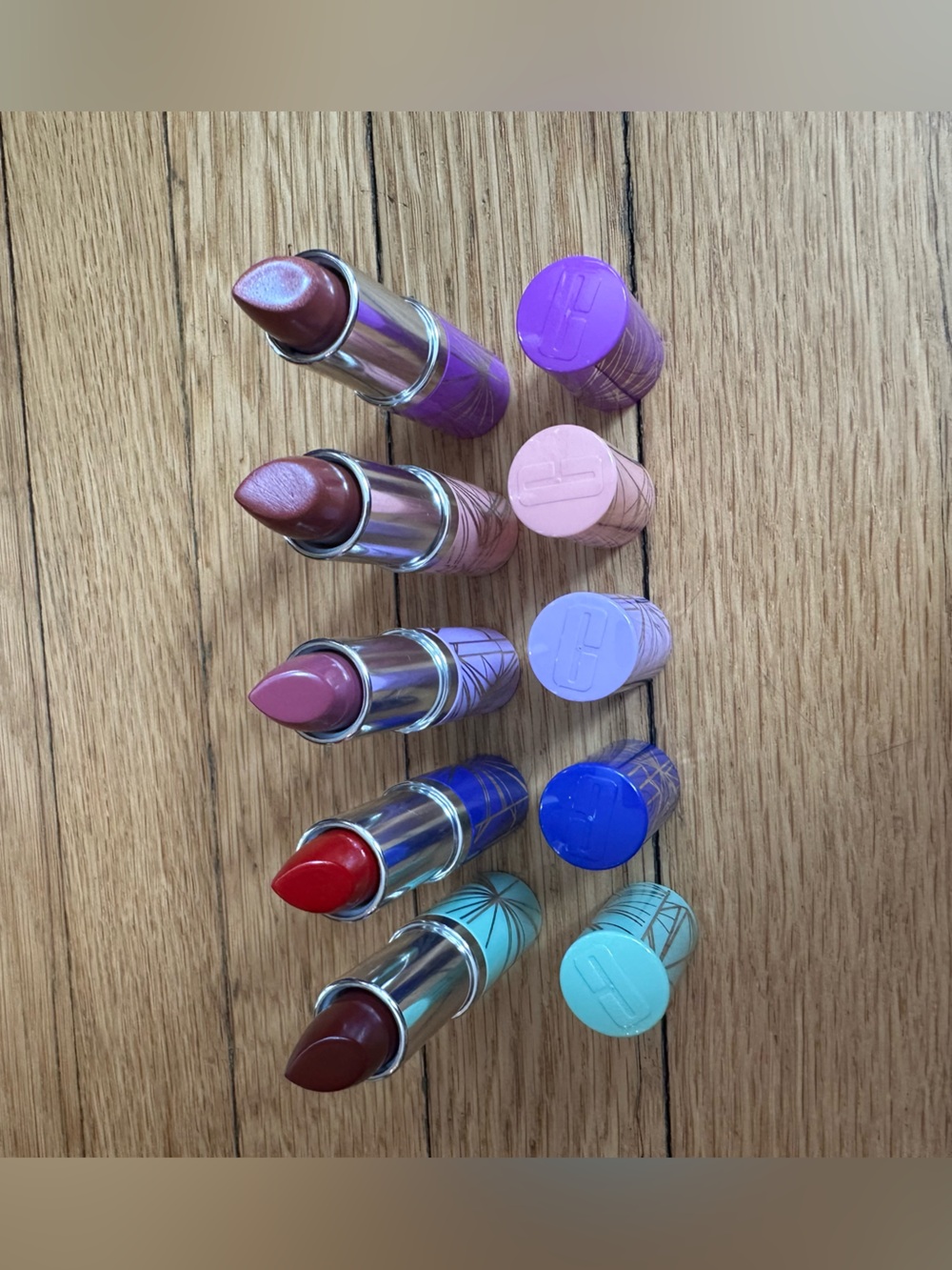 Clinique Mini Lipstick Collection in Red, Pink, Brown, Plum
